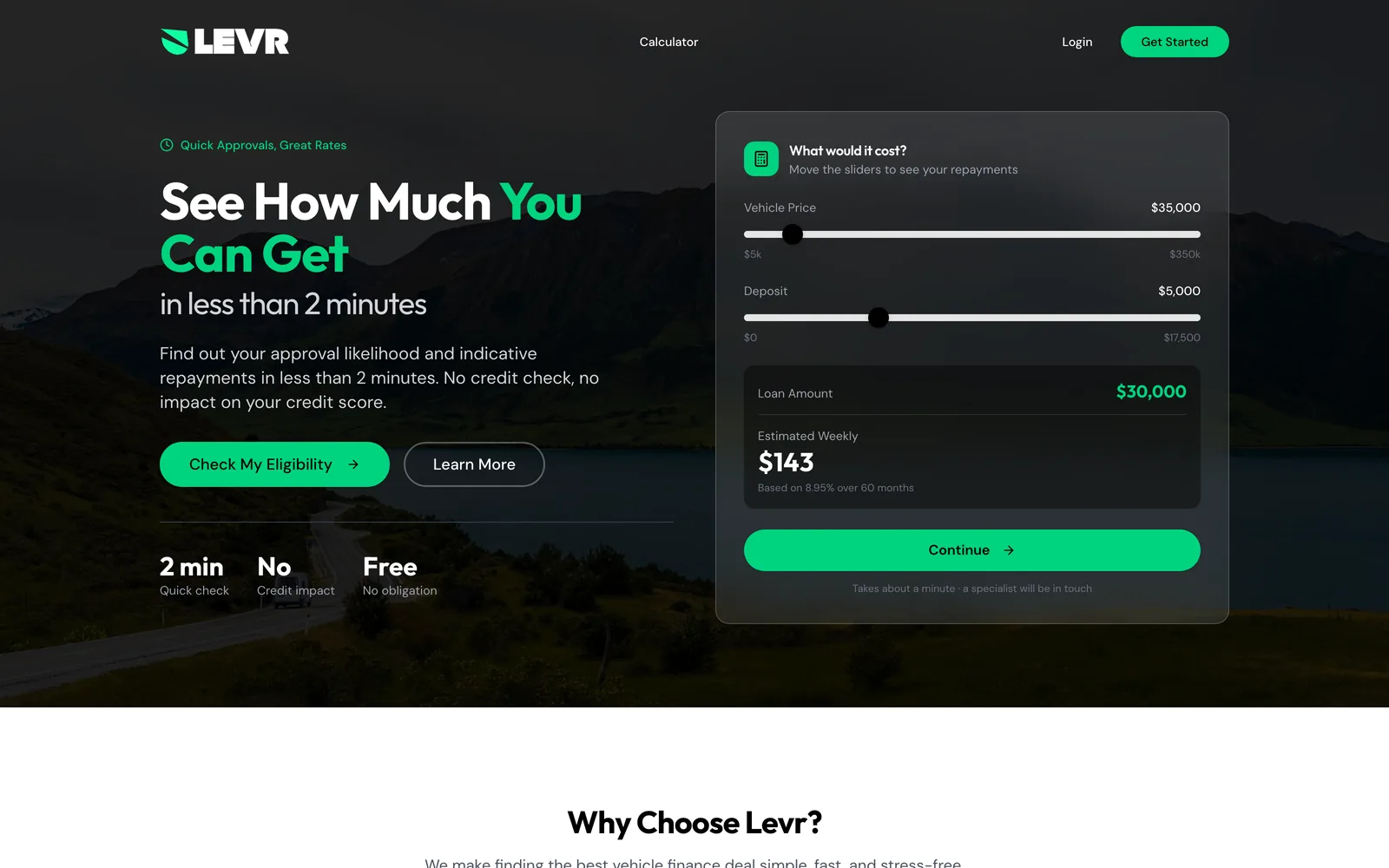 Levr website built by Webgun