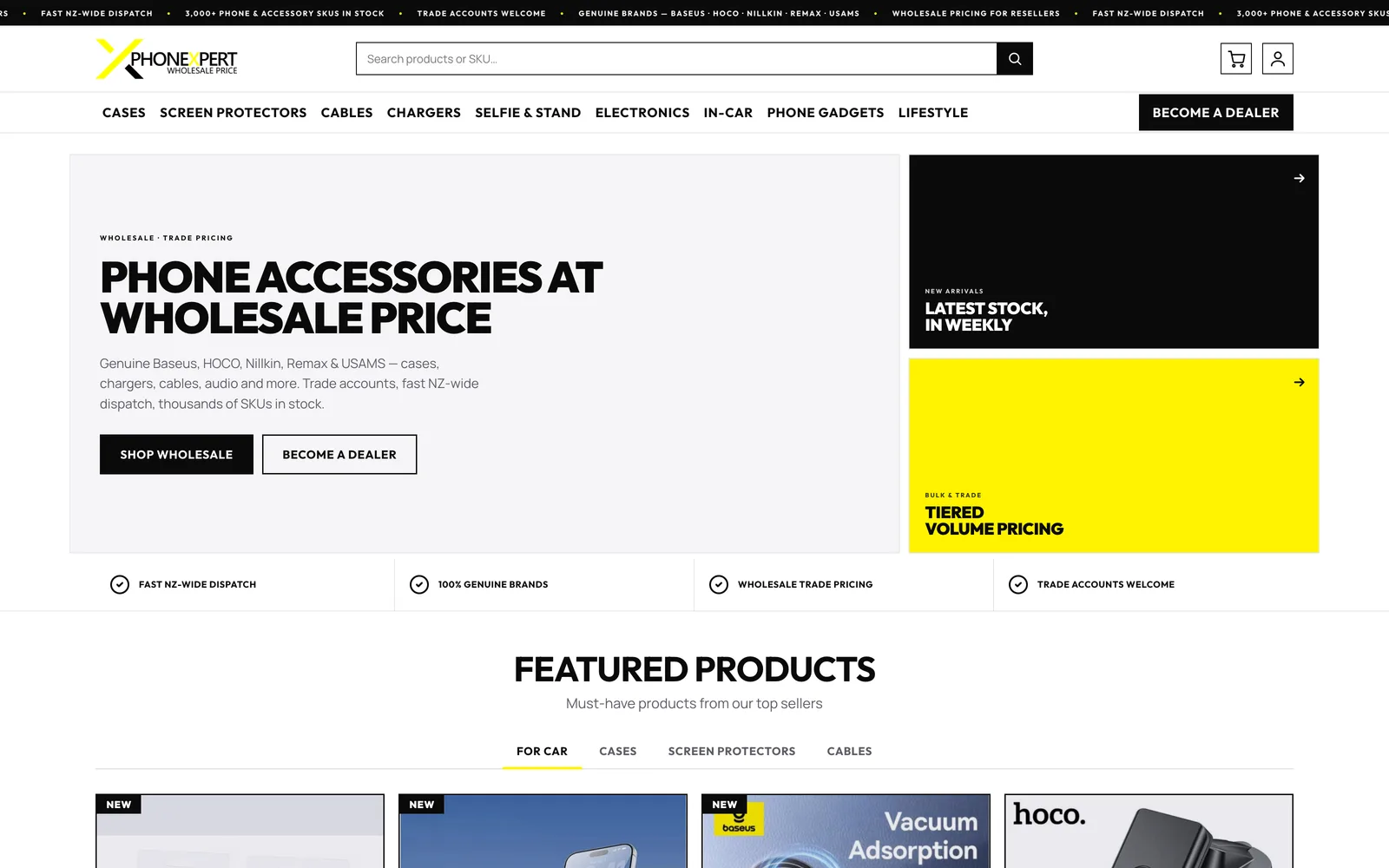 PhoneXpert website built by Webgun